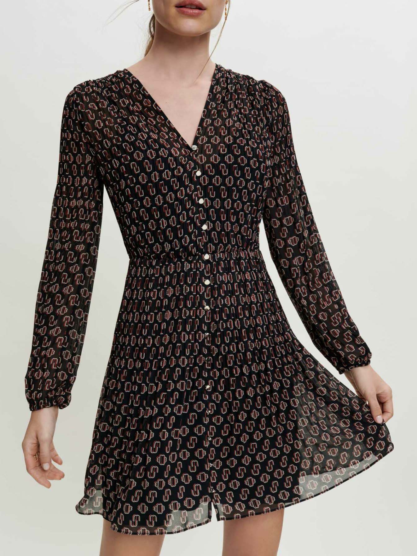 Napillinen laskosmekko - Monogramme M Noir grand