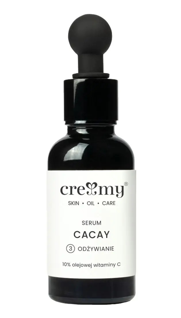 Creamy Cacay Przeciwstarzeniowe serum olejowe do twarzy z wit. C 10% 30 ml