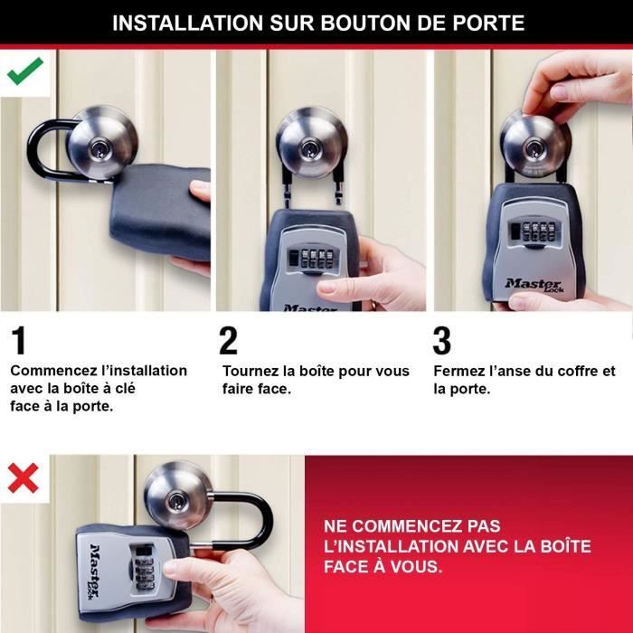 Cofre para chaves seguro - MASTER LOCK - 5400 EUR - Tamanho médio - Com cadeado - Select Access. Compartilhe suas chaves com segurança.