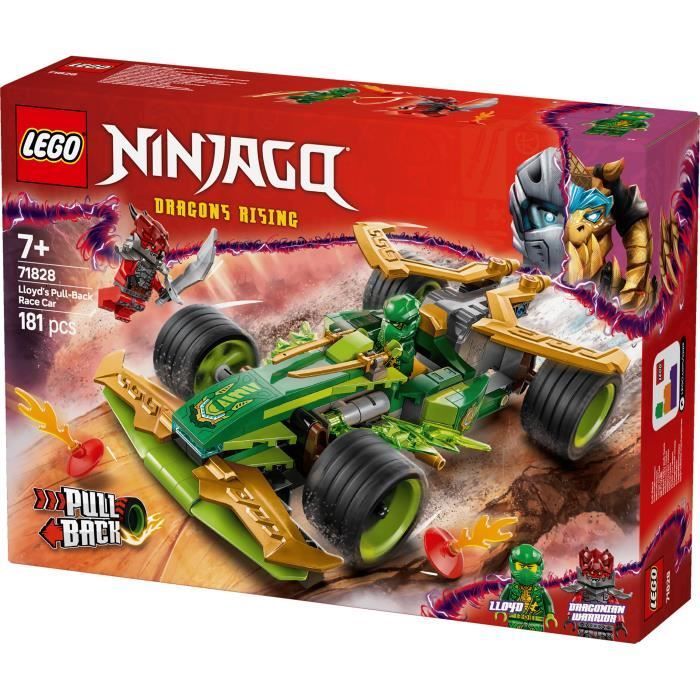 LEGO NINJAGO 71828 La voiture de course à rétrofriction de Lloyd - Jouet de construction