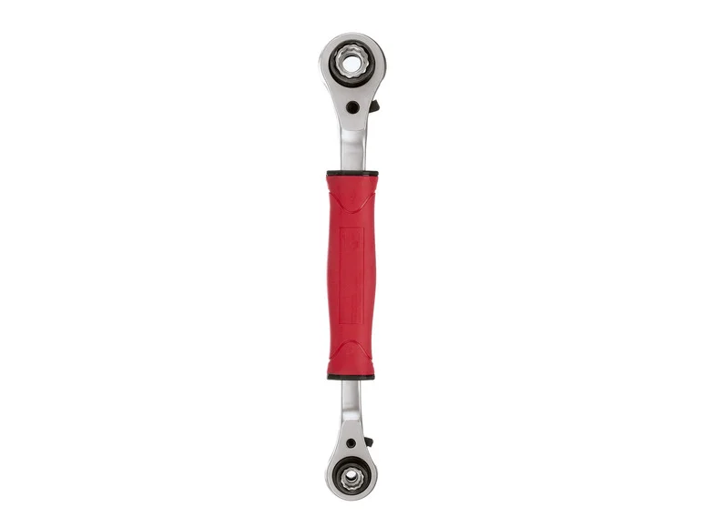 Chave de catraca multifuncional 8 em 1 PARKSIDE® com lubrificação e cabo bimaterial.