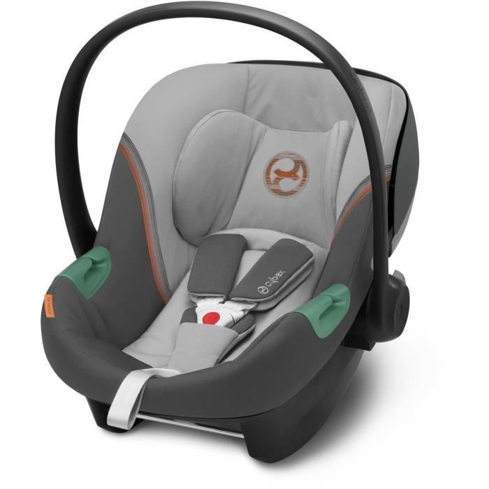 Silla de coche CYBEX Aton S2 - i-Size - Orientación hacia atrás - Desde el nacimiento hasta los 24 meses - Grupo 0+ - De 45 a 87 cm - Gris