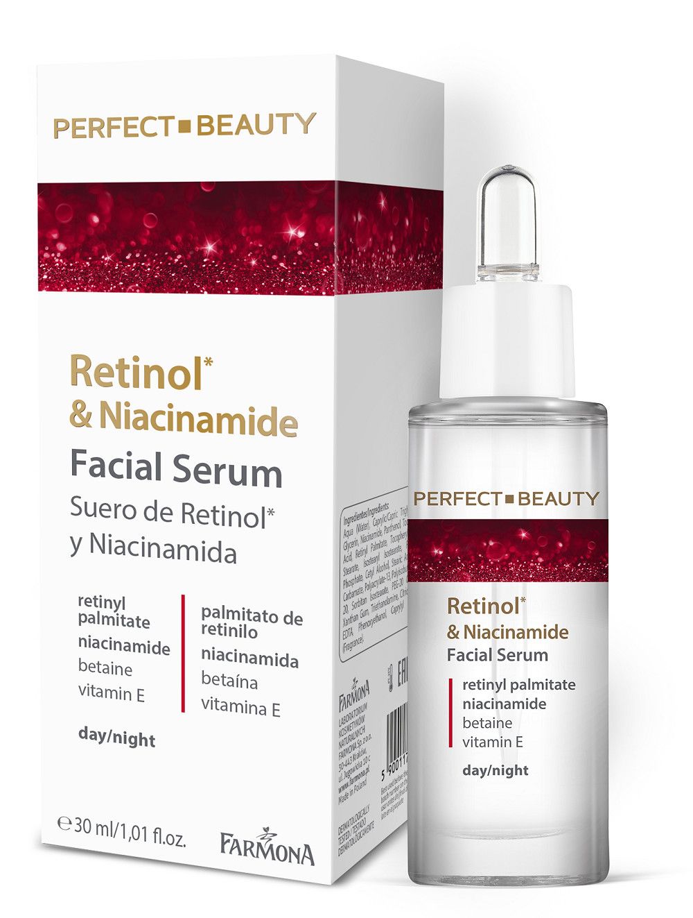 Серум за лице Perfect Beauty са ретинолом и ниацинамидом Хидратирајуће креме за лице