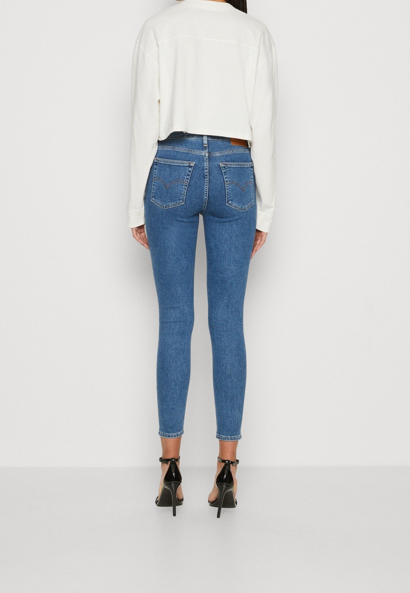 Levi's® Skinny Fit jeans - blauwe denim