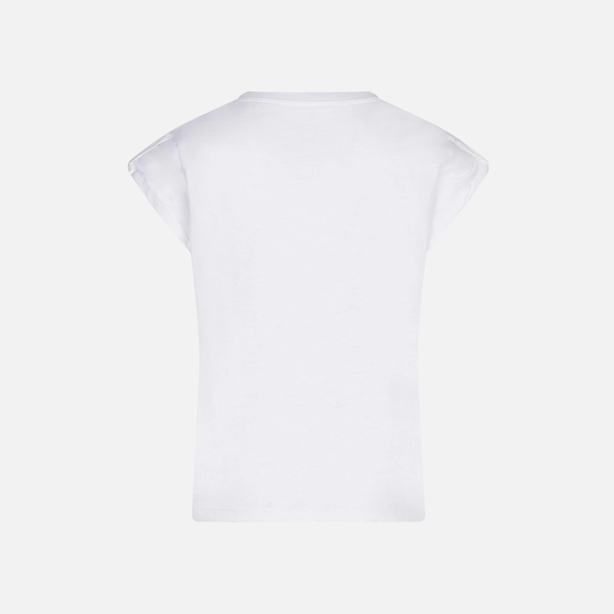 Katoenen T-shirt voor meisjes met Saint Barth-print.