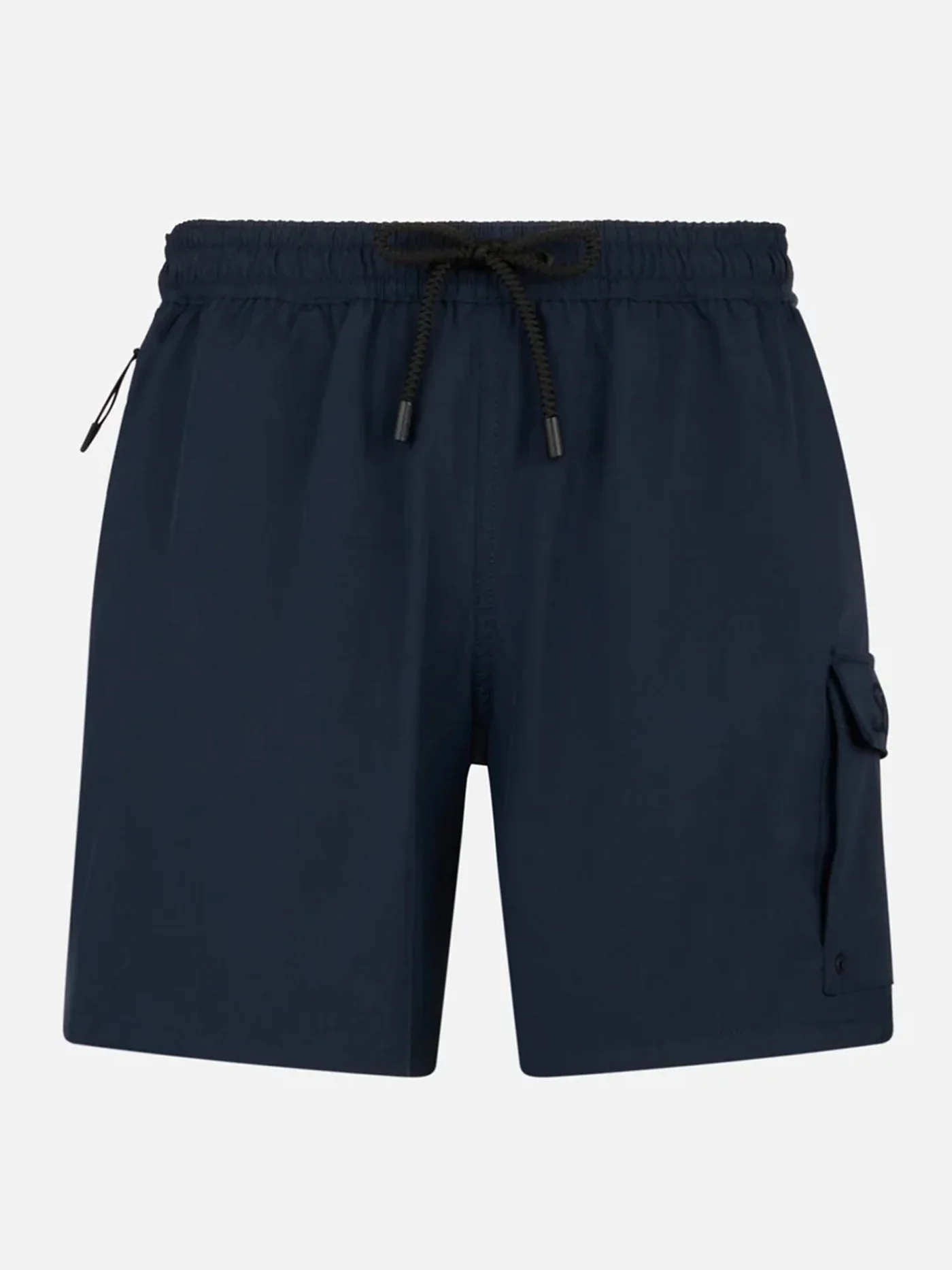 Marineblauwe zwembroek voor heren, comfortabel en elastisch.