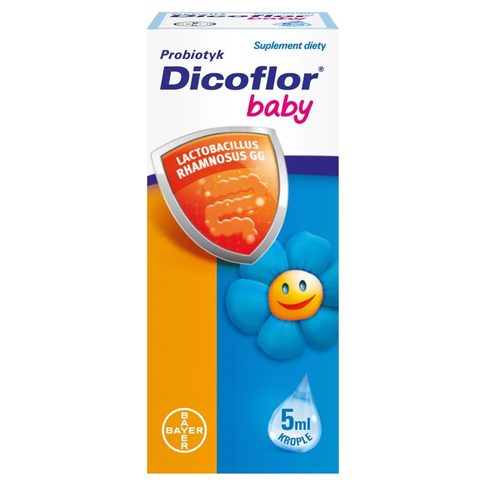 Dicoflor Baby, Probiotyk dla niemowląt i dzieci, Krople doustne