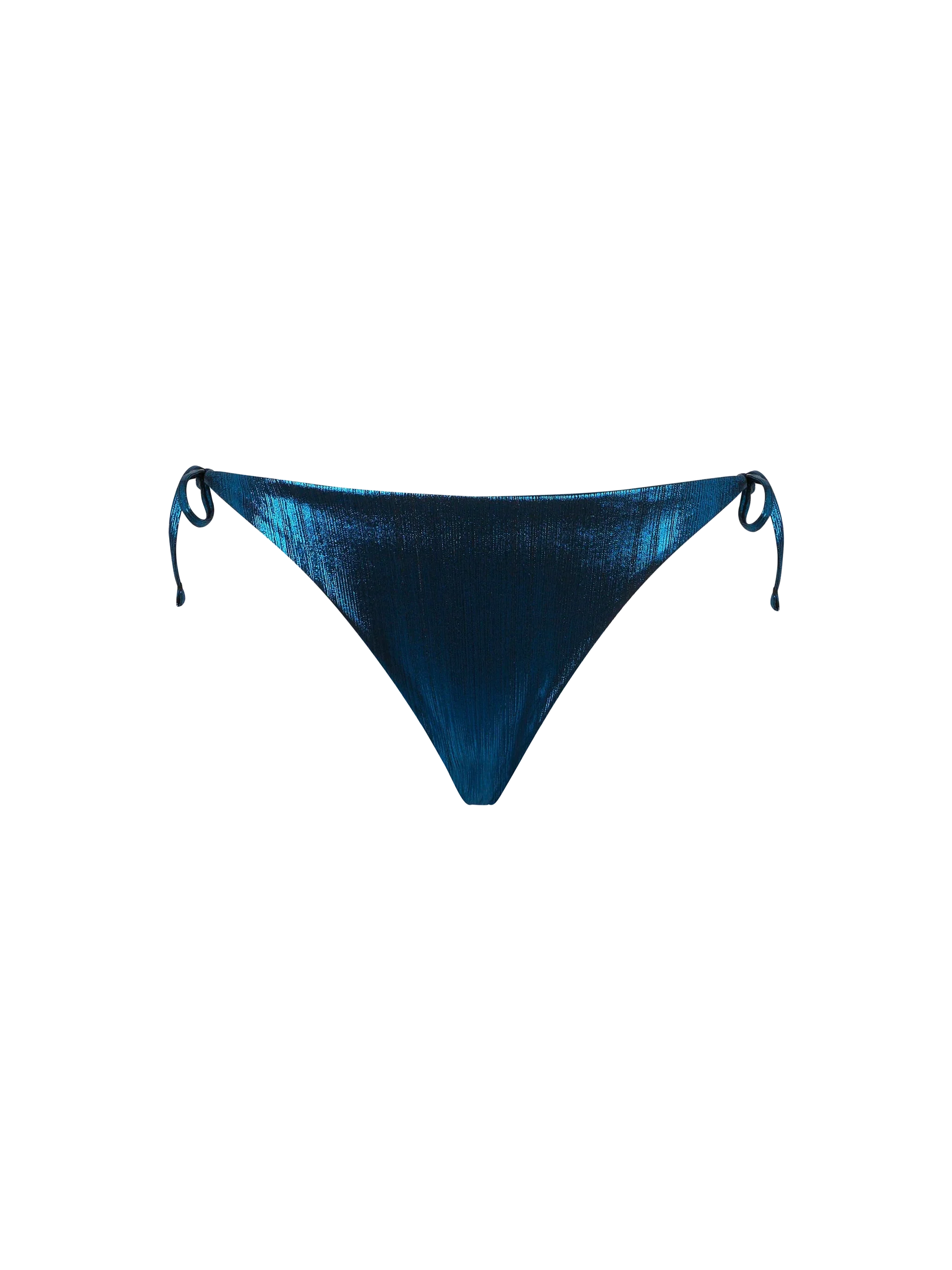 Blauwe, gelamineerde zwembroek voor dames