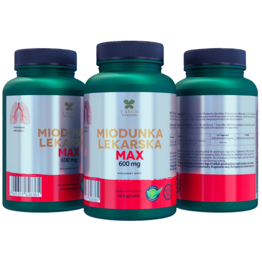Lanco Nutritions Miodunka Lekarska Max 600 mg