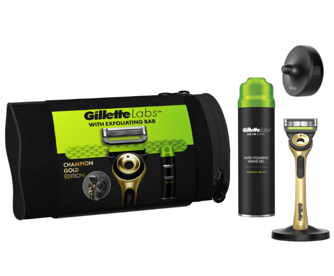 Gillette Labs Champion Gold Edition poklon paket brijača