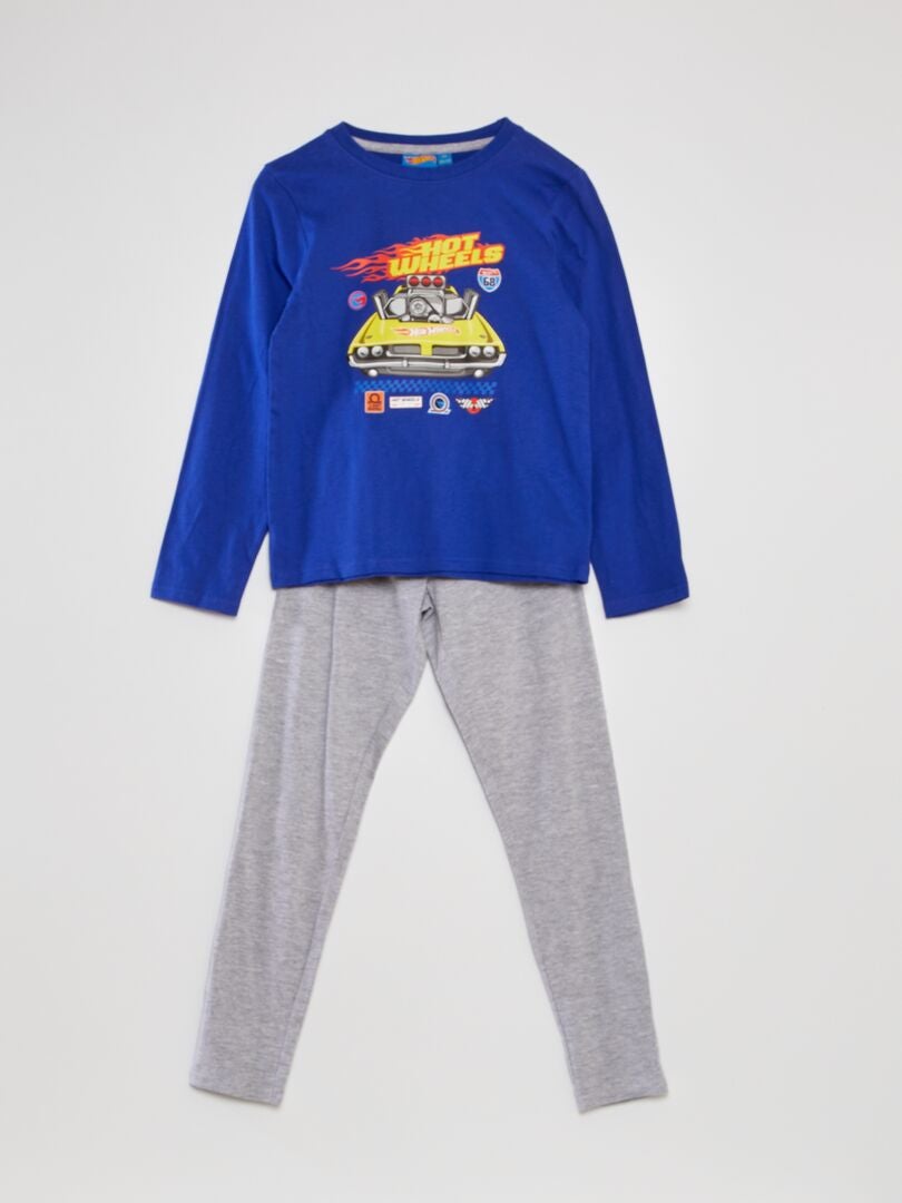 'Hot Wheels' pyjama - T-shirt + broek - 2-delig - blauw