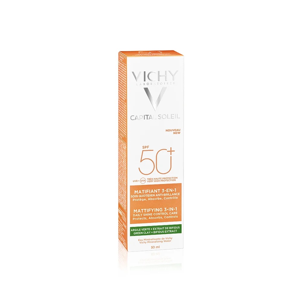 VICHY Vichy Capital Soleil Matterende Crème SPF 50+ 50 ml Vette huid