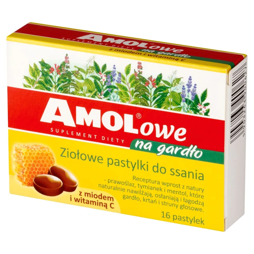 Amolowe na Gardło, Pastylki do ssania z miodem i witaminą C
