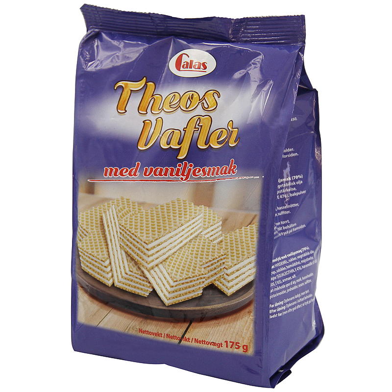 Gofres de vainilla Theos 175 g