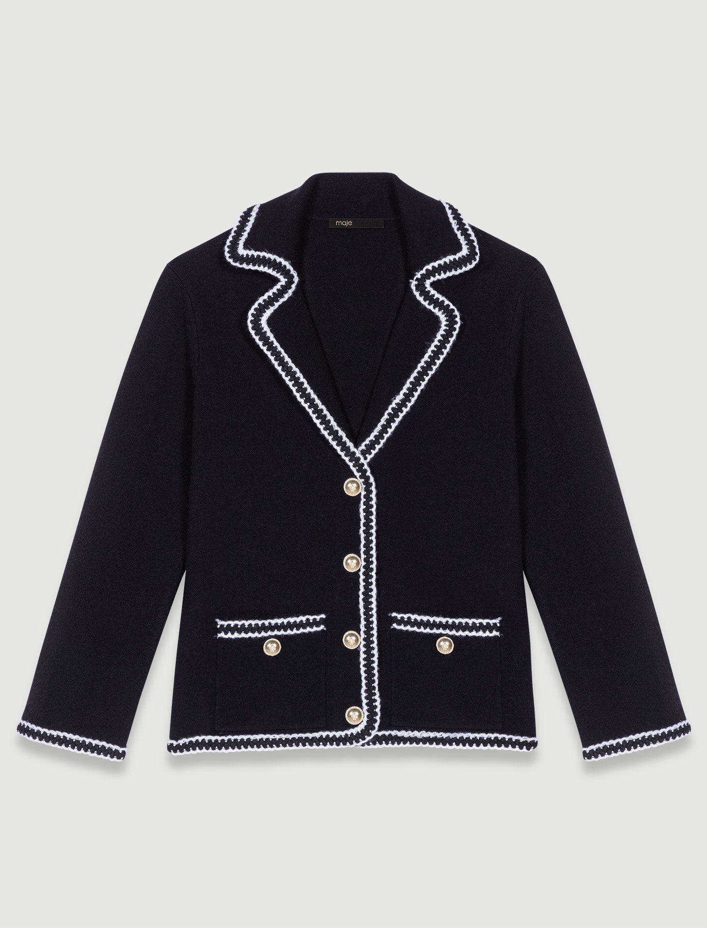 Cardigan tricotat - Negru