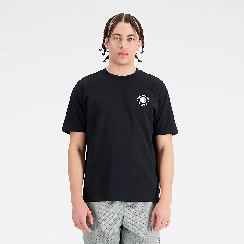 Koszulka męska Hoops Essentials – CZARNY