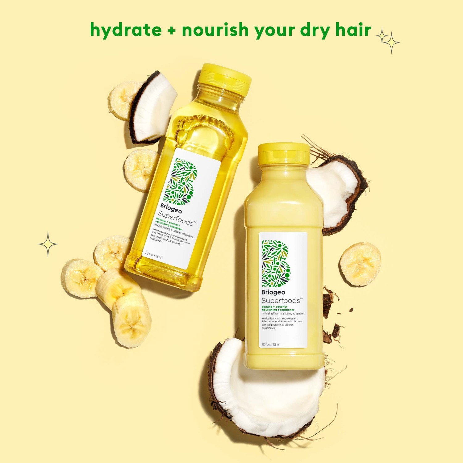 Briogeo Conditioner Superfoods™ banānu un kokosriekstu kondicionieris - 369 ml