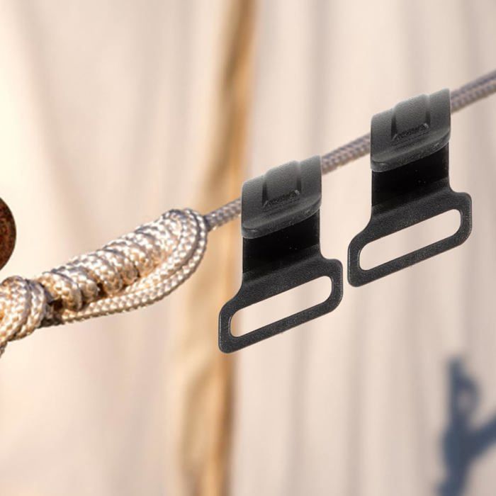 15 reusable tent pole hooks, camping gear organizer attachment. Label