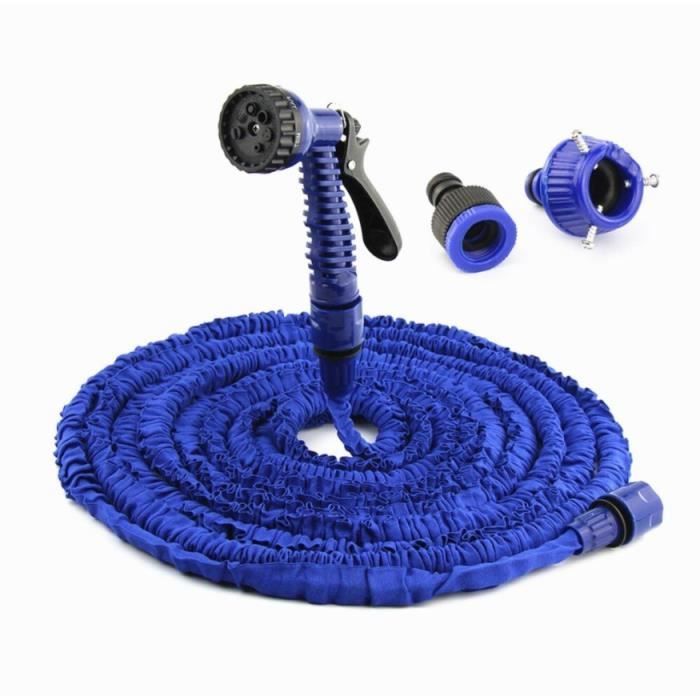 Garden hose - Extends from 5M to 15M - Spray gun fitting - Ideal for gardening and cleaning