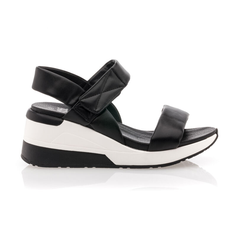 Zwarte sandalen/open teenschoenen voor dames