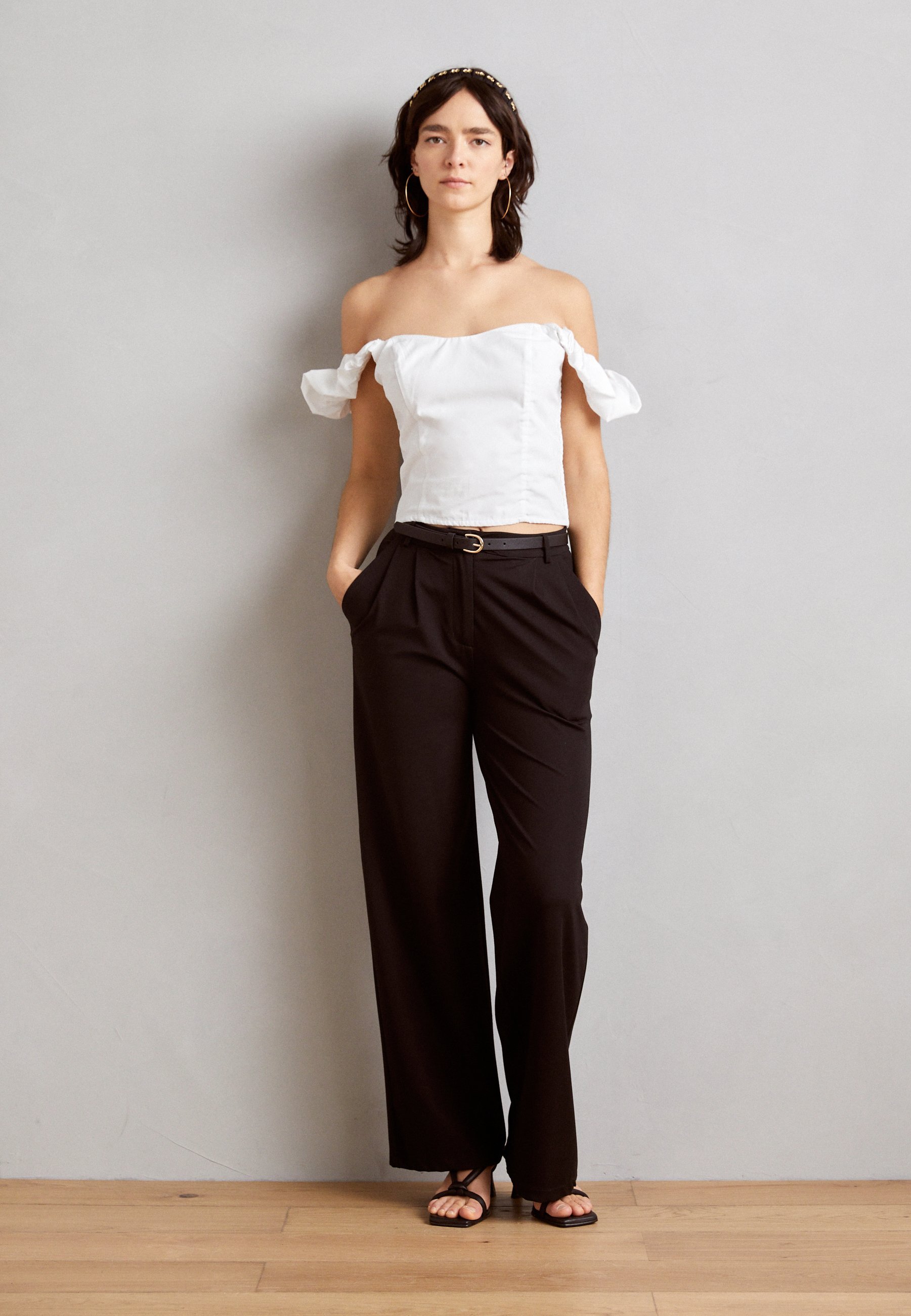 Anna Field 3-delige set - Riem - zwart/lichtroze/cognac