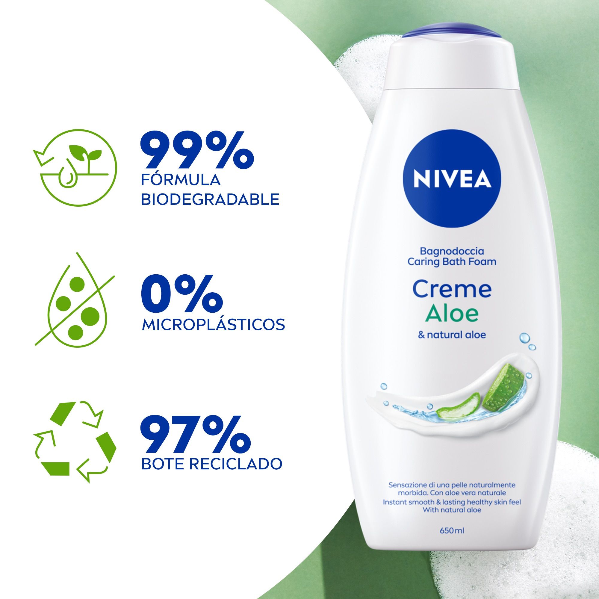 Sprchový gél Creme Aloe Kúpeľové gély a mydlá