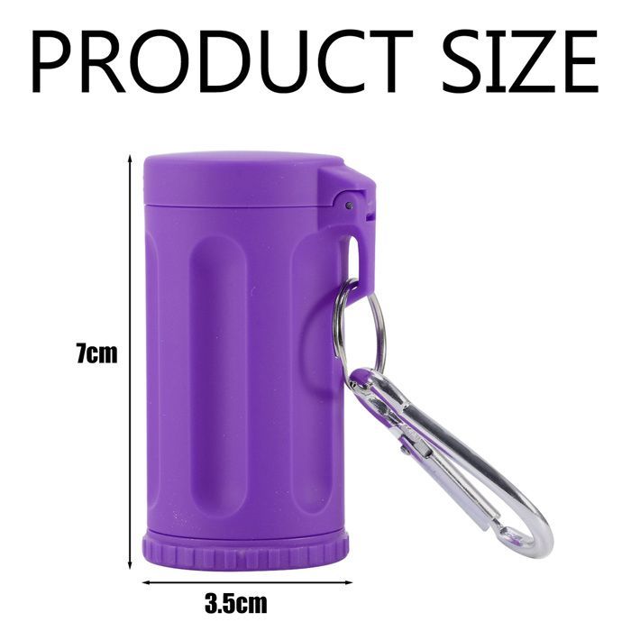 Portable plastic travel ashtray for car, cigarette cup holder, smoking accessories, purple
