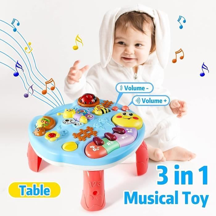 Musical Toy - Activity Table - Light and Sound - Auditory Development - For Babies 2-4 Years