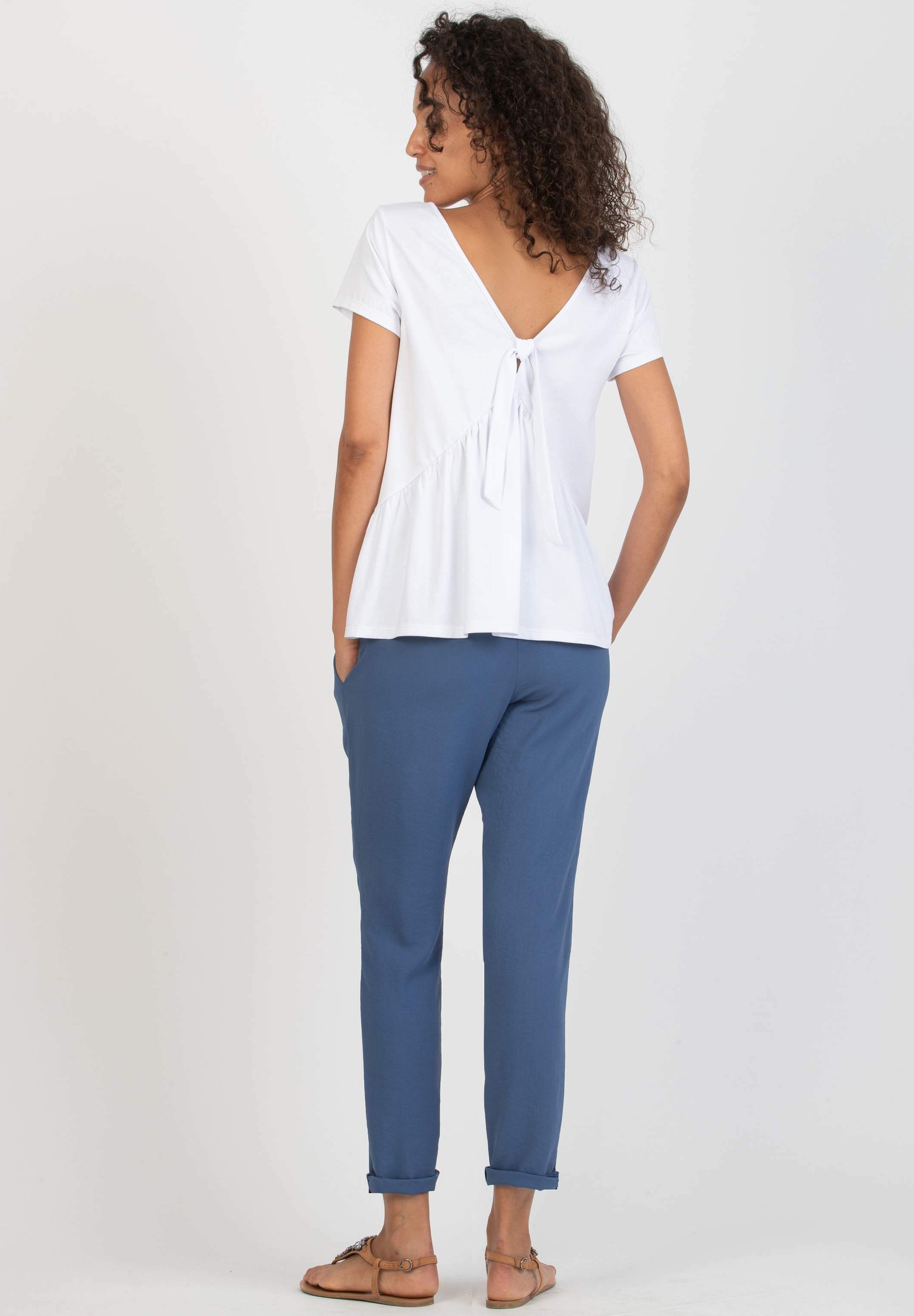 Pantalon de maternité Attesa SILVIA F - bleu