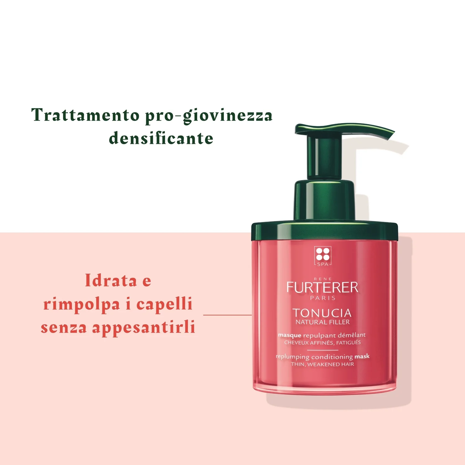 Tonucia Masque Repulpant Démêlant - Maschera Ridensificante Capelli