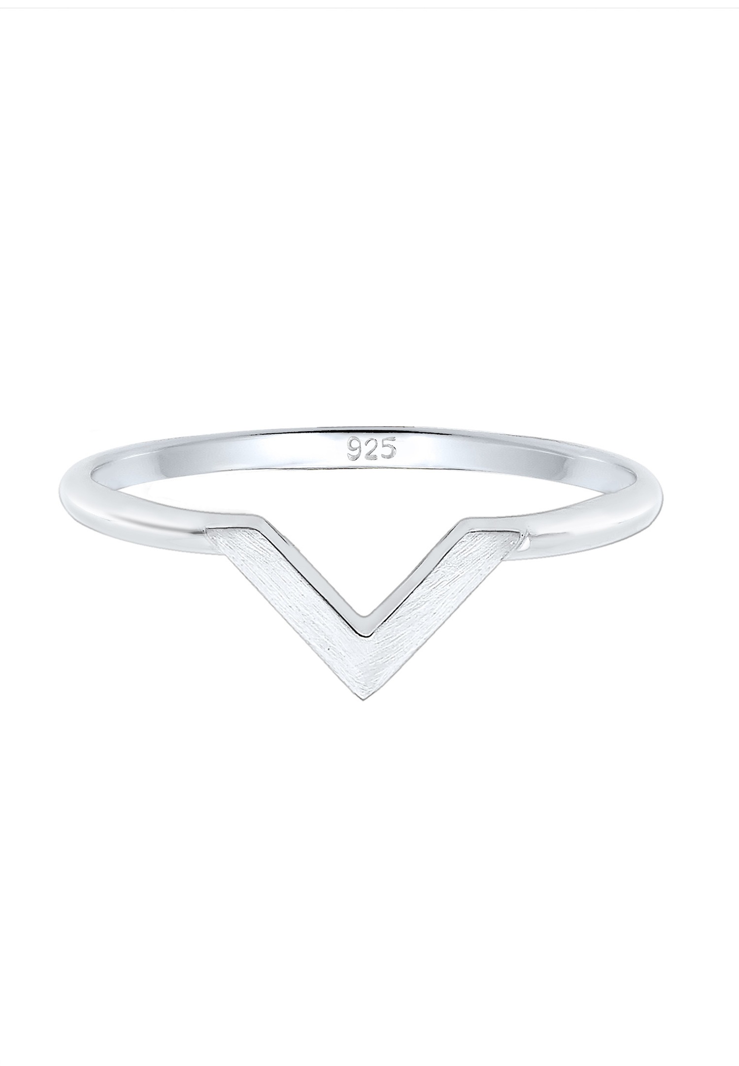 Elli Femme en V Façonnent la Tendance de Base en Argent Sterling 925