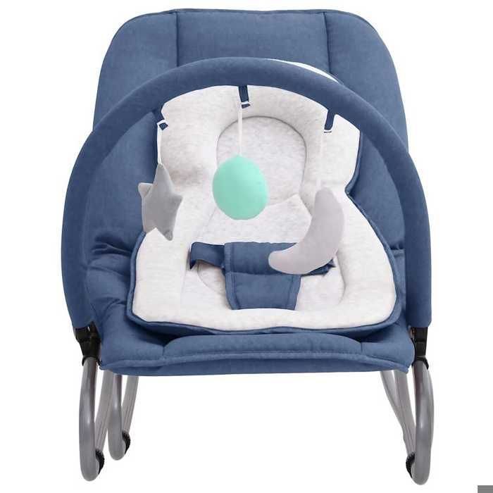 Hamaca para bebé (azul) - Hermosa hamaca para bebé azul marino acero 45489