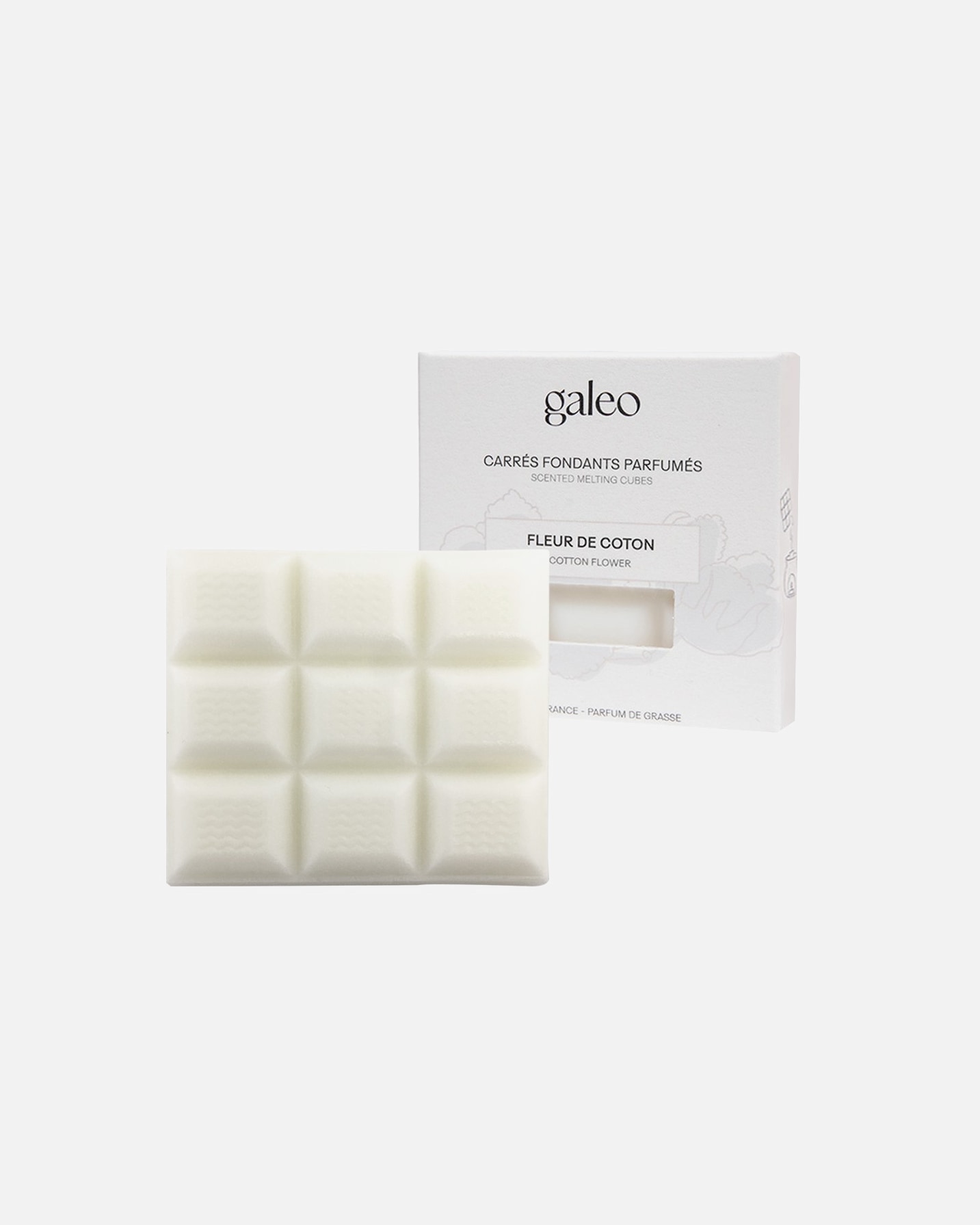 Galeo Carrés fondants parfumés fleur de coton