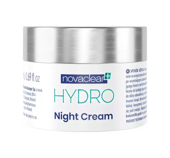 Novaclear Hydro nawilżający krem-maska na noc 50 ml