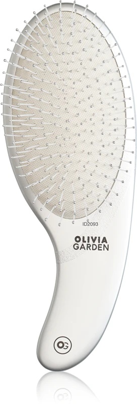 Olivia Garden Expert CURVE krtača za lase iz najlona, srebrna