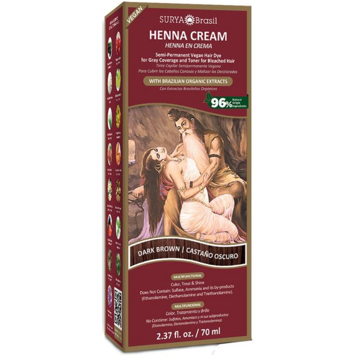 Surya Brasil Haarfärbe-Henna-Creme – 70 ml