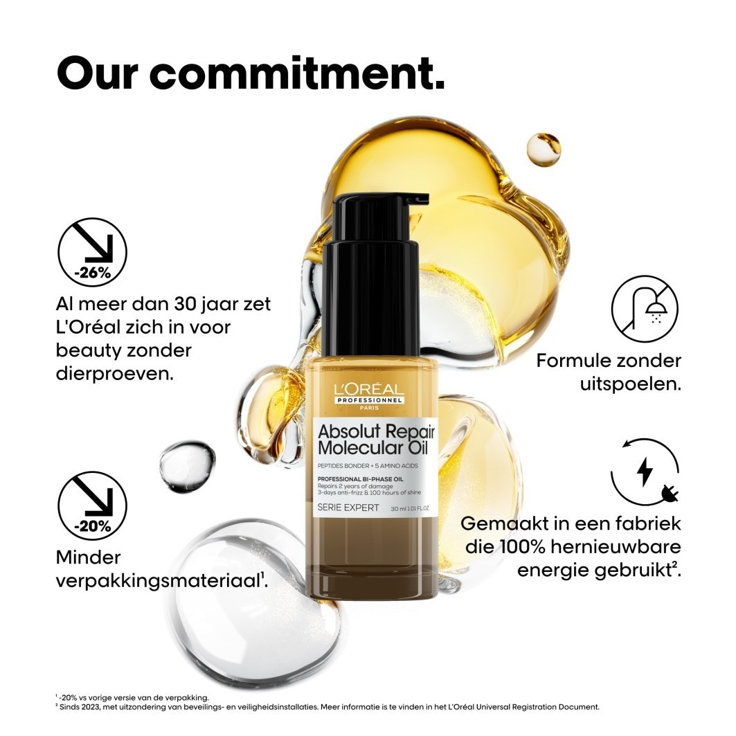 L'Oréal Professionnel Hair Oil Absolut Repair Molecular Bi-Phase - 30 ml