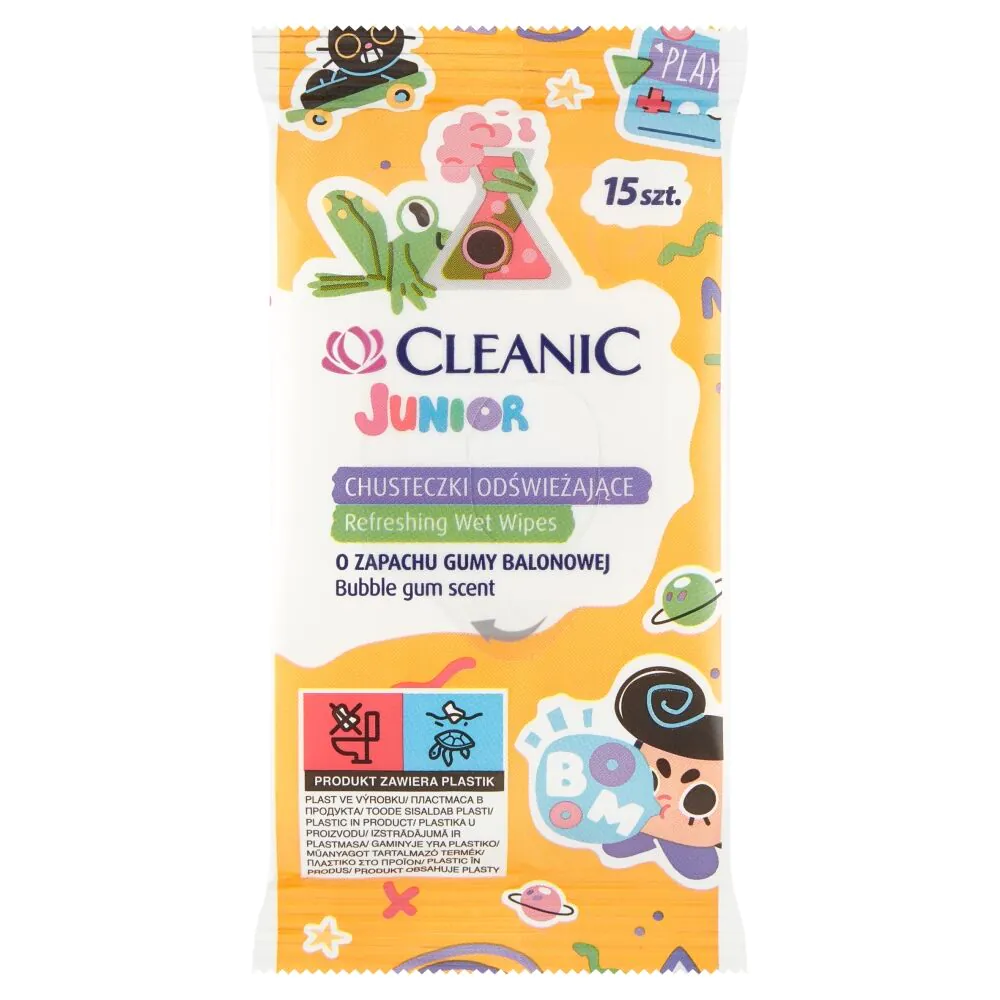 Cleanic Chusteczki odświeżające Junior