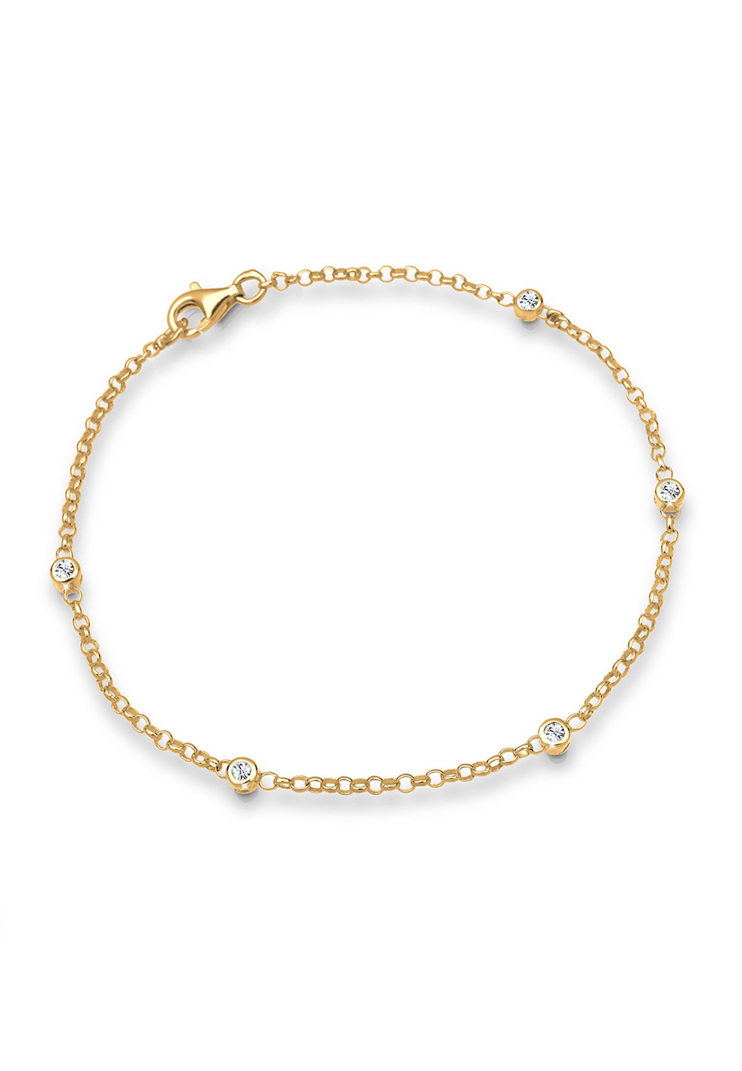 Elli Femmes Élégant Moderne avec cristaux en argent sterling 925