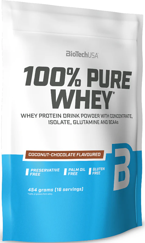 BioTechUSA 100% Pure Whey doplněk stravy syrovátkový protein malé balení