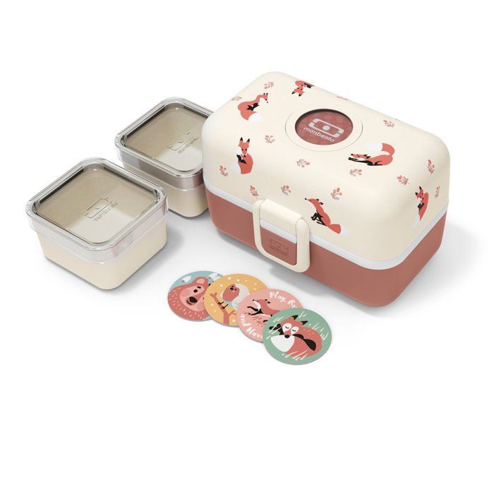 Kinder-Lunchbox – MONBENTO – 3 Fächer – BPA-frei – MB Tresor Fox
