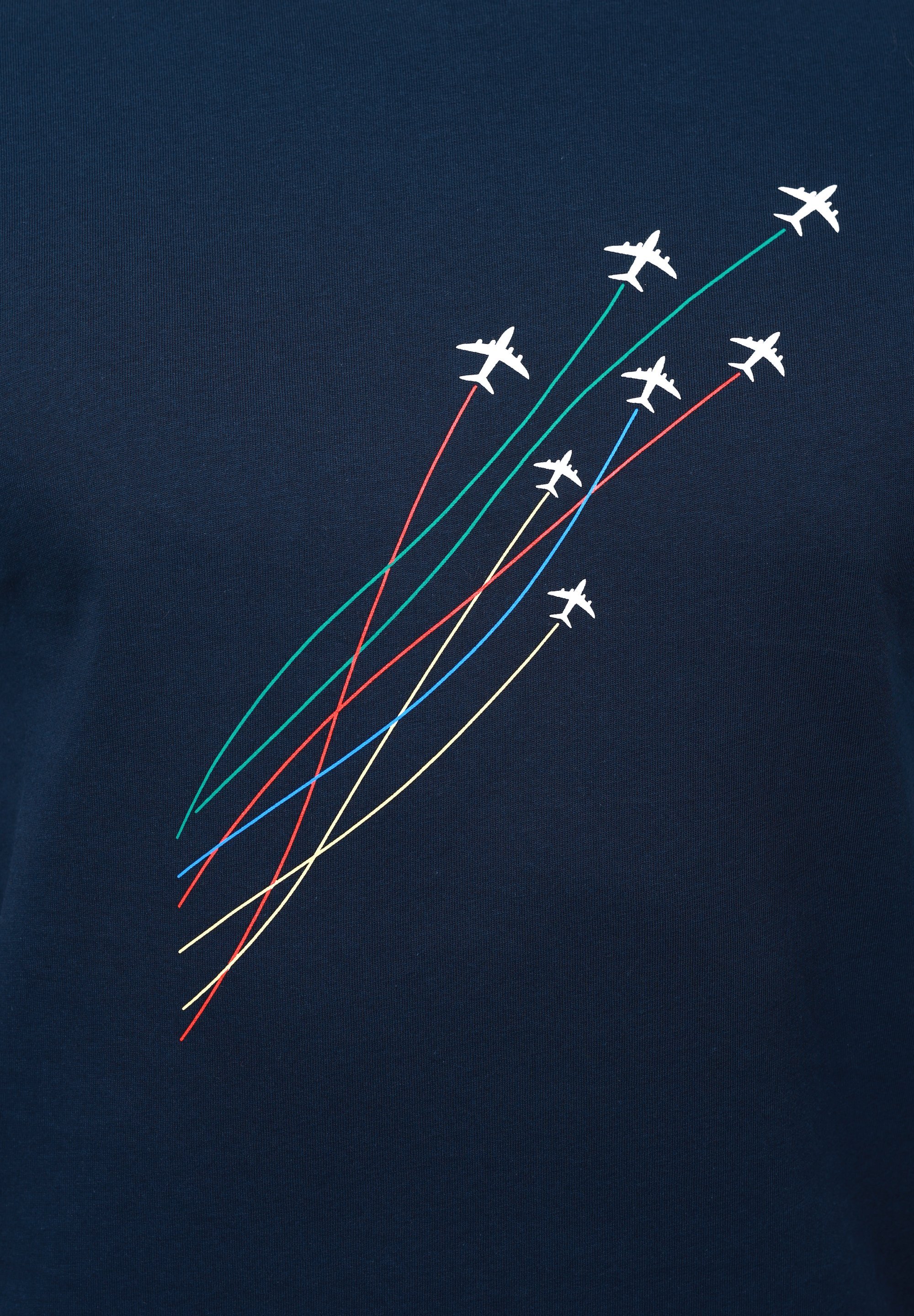 Pier One Print T-shirt - marineblauw