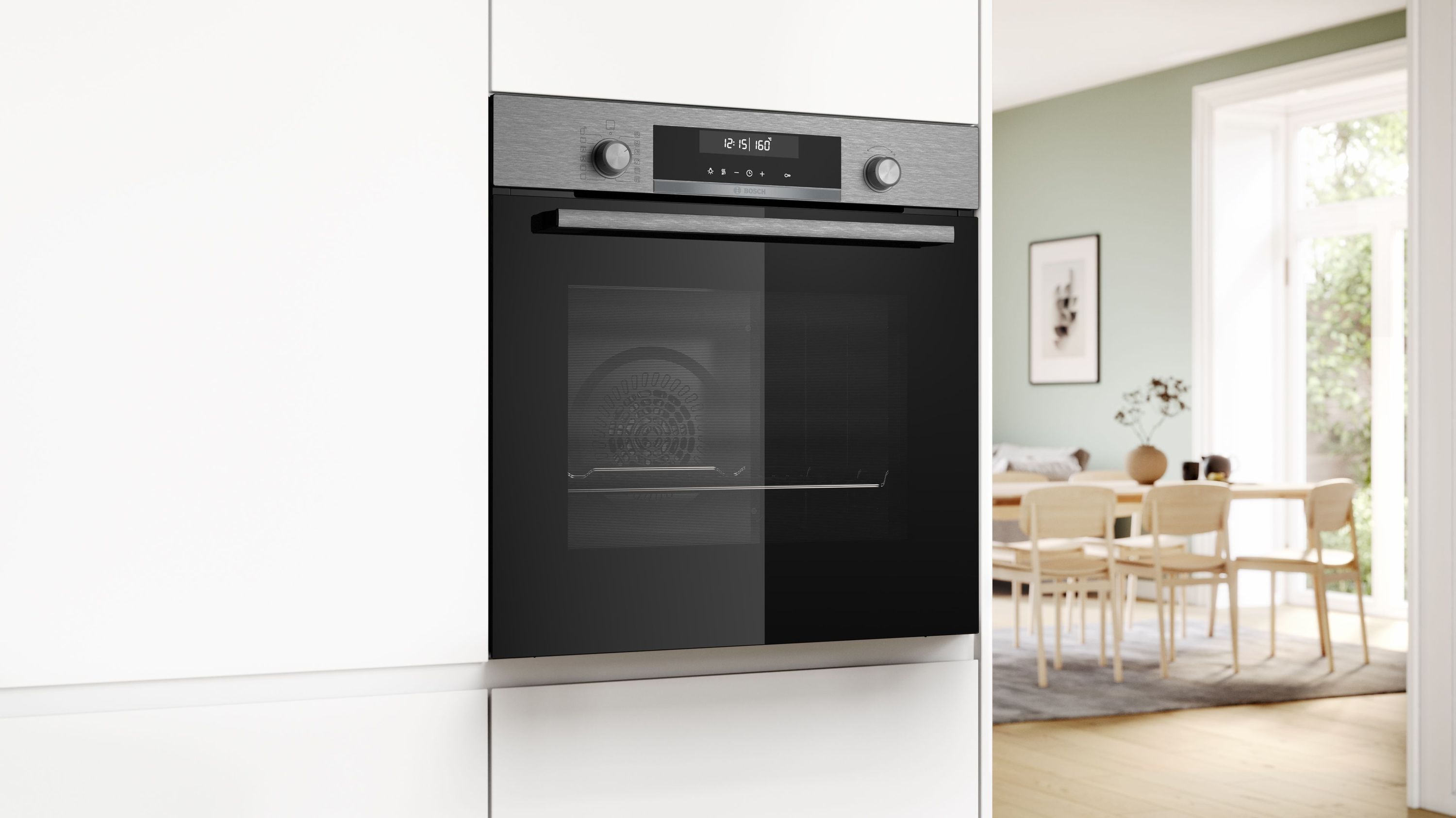 BOSCH Series 6 - Pyrolytic oven HBG578ES7 + Built-in microwave BFL554MS0
