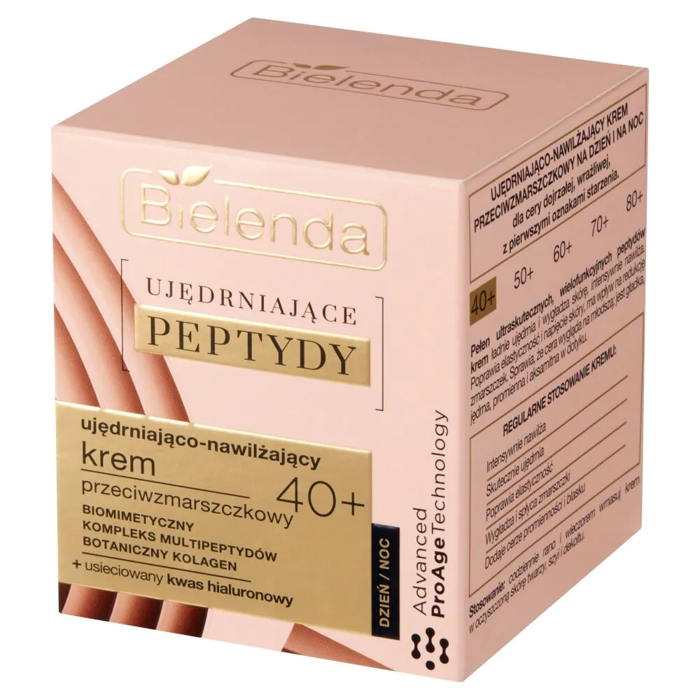 Bielenda Ujędrniające Peptydy Ujędrniająco–nawilżający krem przeciwzmarszczkowy 40+ dzień/noc