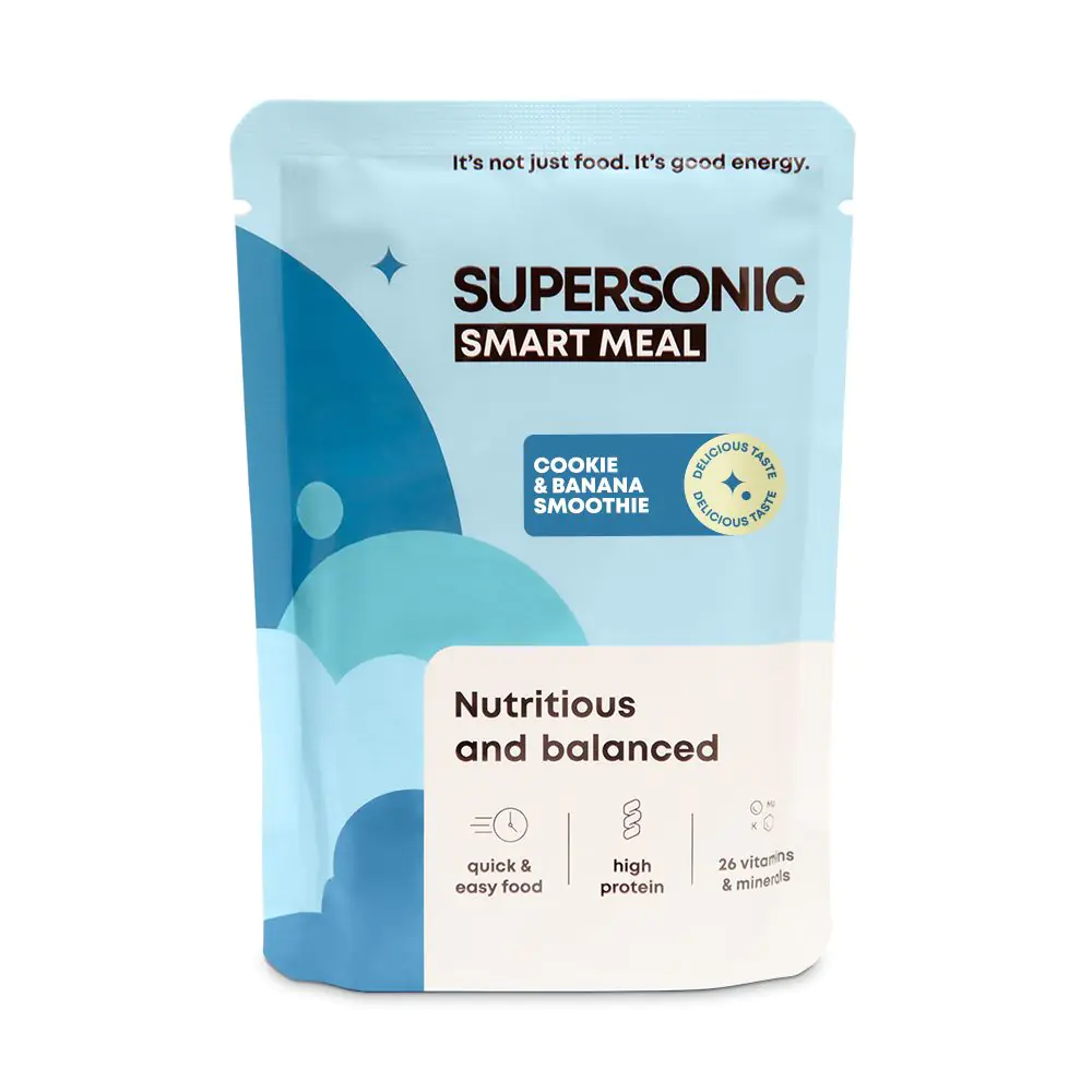 Supersonic Smart Meal - pełnowartościowy posiłek o sm. ciasteczkowo-bananowego smoothie 100 g