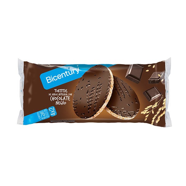 Bruna riskakor med mörk choklad | 8 enheter