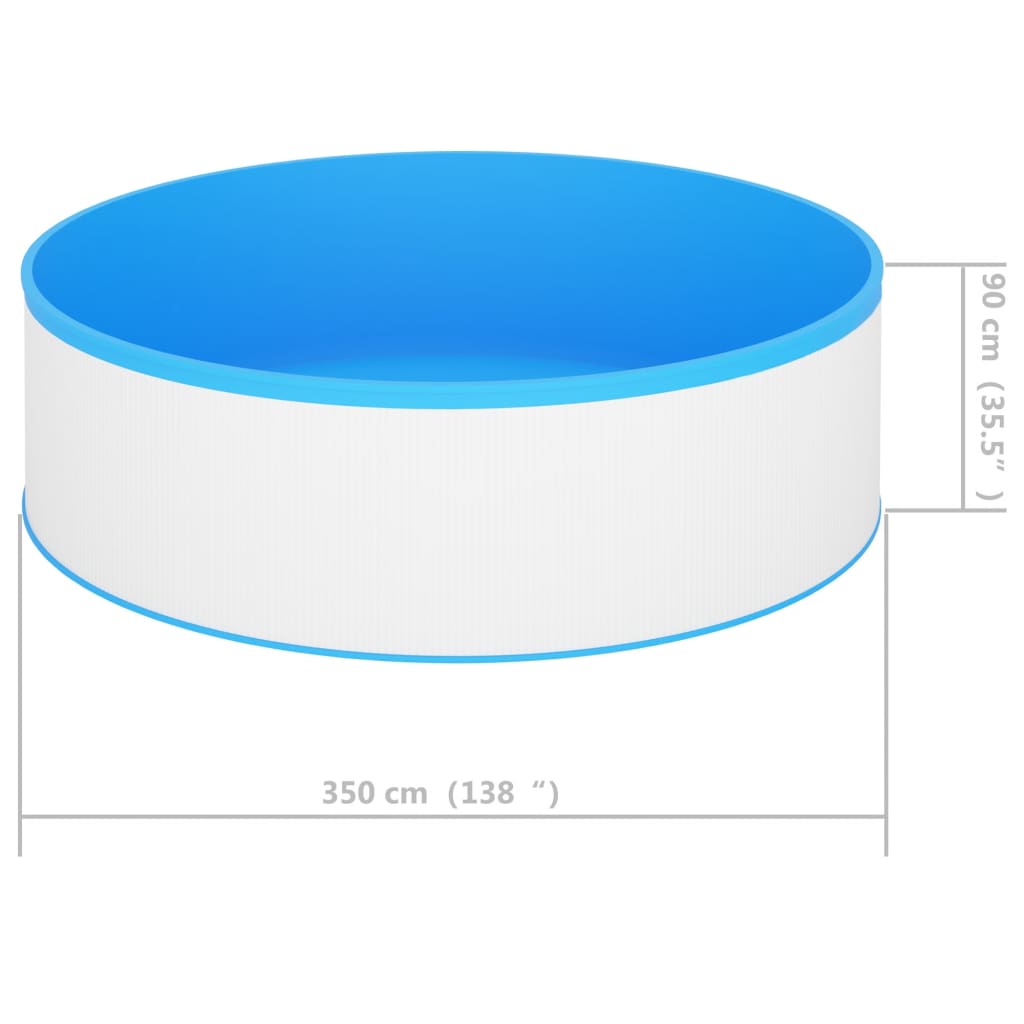 Piscine Vidaxl 350 x 90 cm