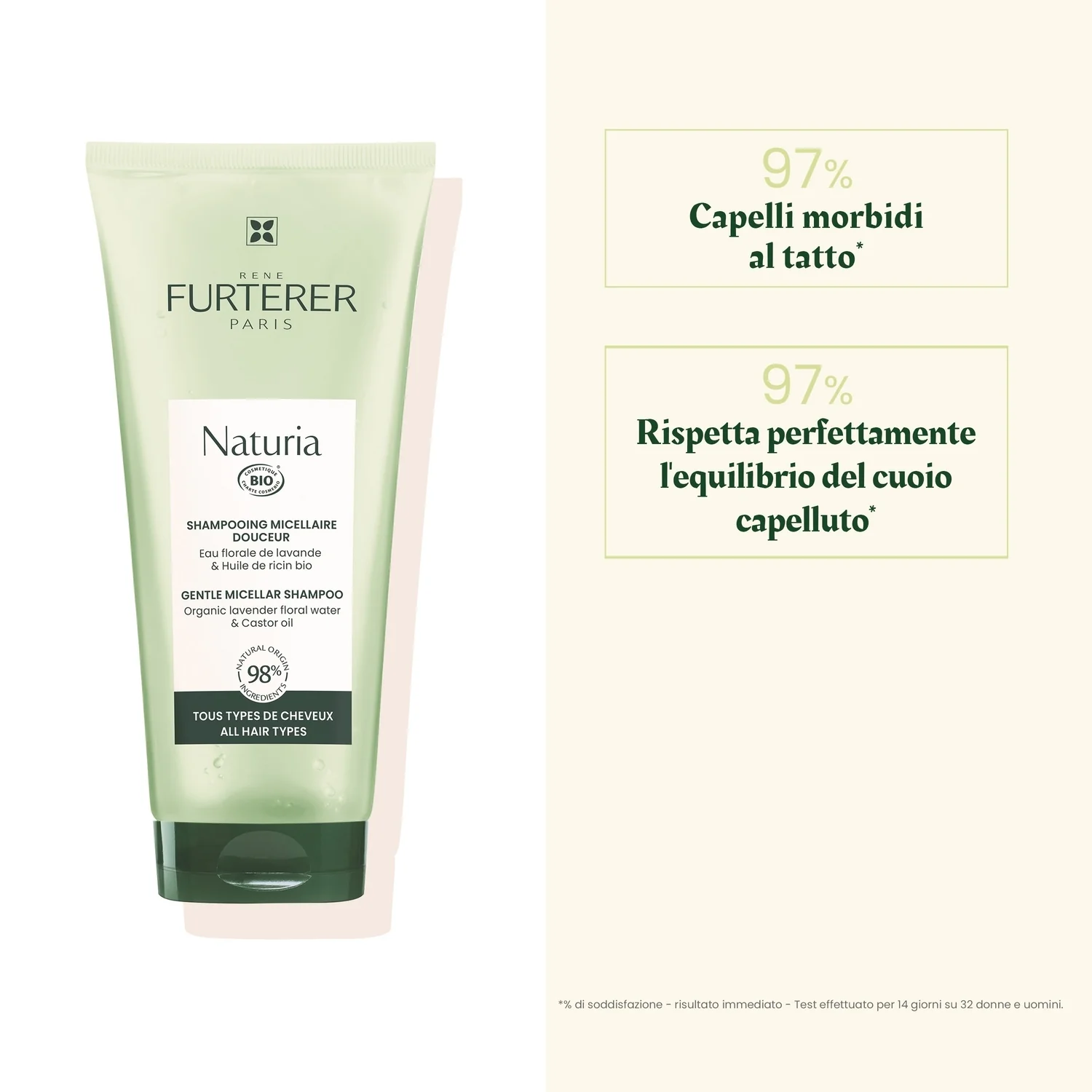 Naturia Shampooing Micellaire Douceur - Shampoo Delicato, Shampoo Uso Frequente