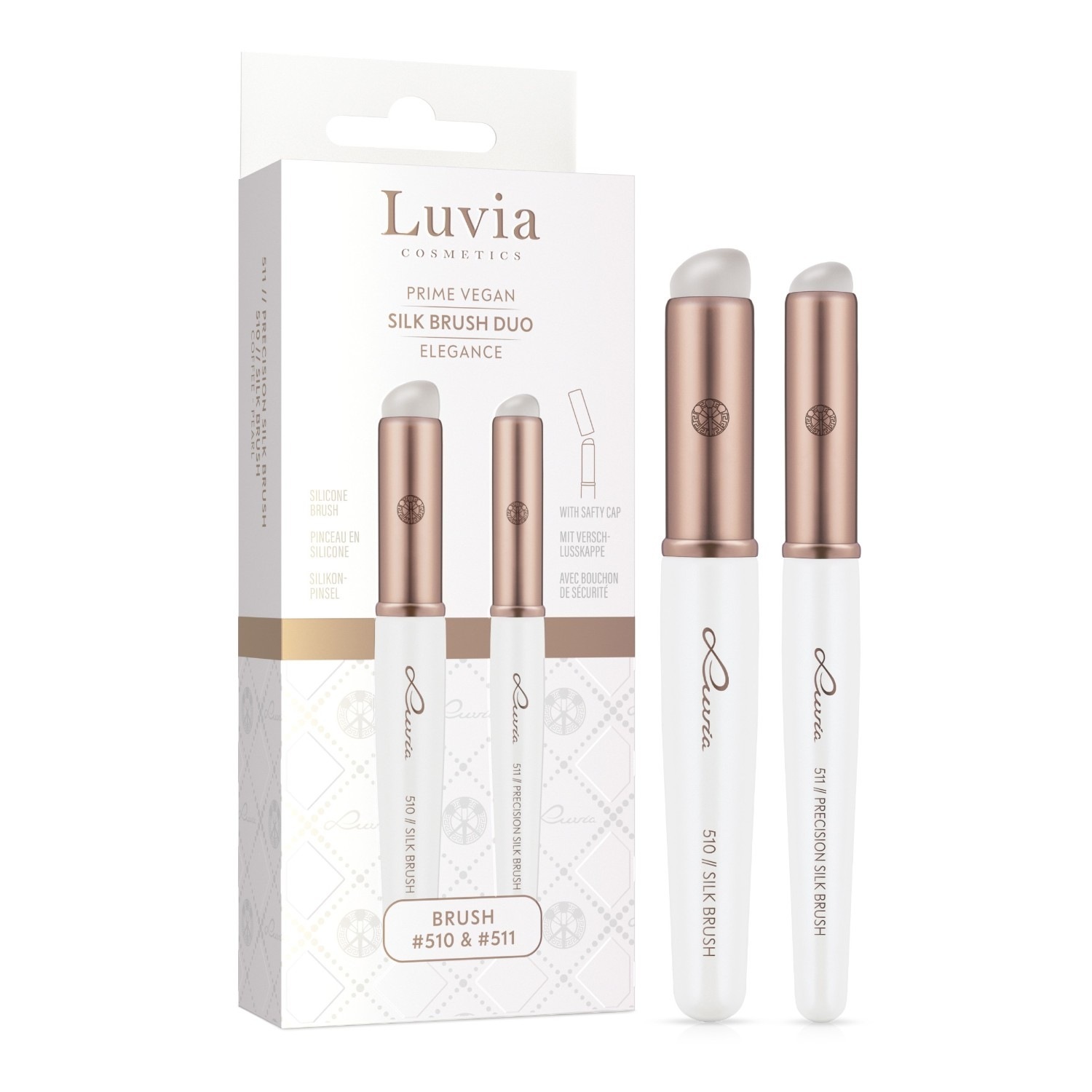 Luvia set svilenih četkica Duo - Elegancija - 1 komad