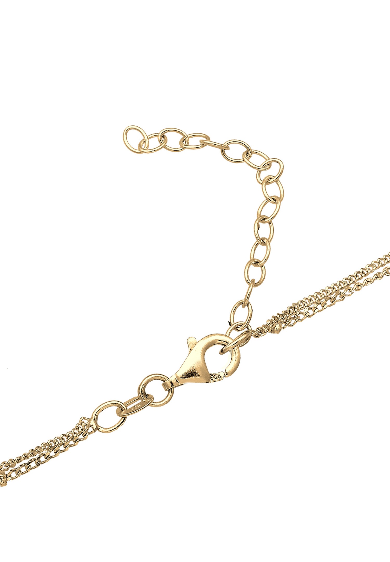 Elli Femmes Choker Boule Couches Tendance avec Opale Synthétique en Argent Sterling 925